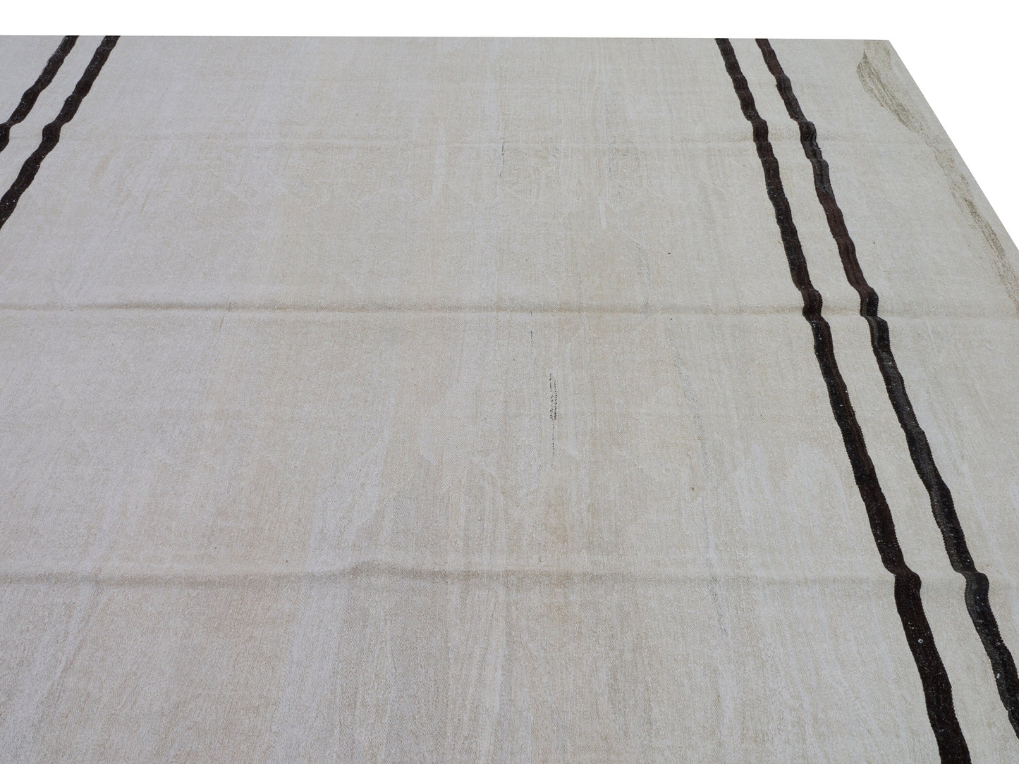 Kilim Rug 9x12, Turkish Flat Weave Kilim Rug, Area Kilim Rug, Vintage Striped Kilim Rug, White Hemp Rug, Large Rug, Oversize Rug, 7882