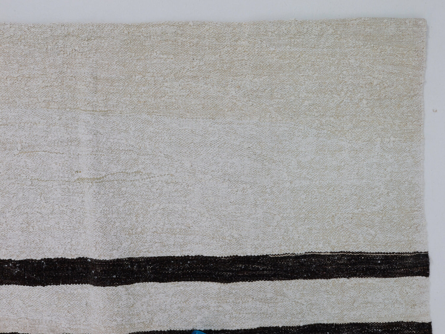 Kilim Rug 9x12, Turkish Flat Weave Kilim Rug, Area Kilim Rug, Vintage Striped Kilim Rug, White Hemp Rug, Large Rug, Oversize Rug, 7882