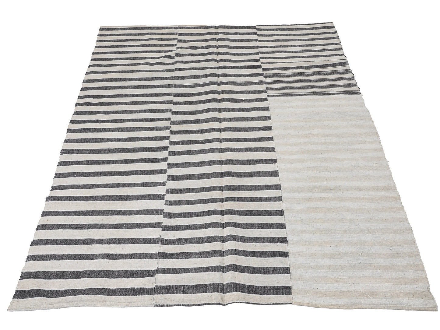 Vintage Area Kilim Rug, Turkish Striped Kilim Rug, Handmade Unique Kilim Rug, Neutral Muted Rug, Kid Room Rug, Kilim Rug 6x8, 12920