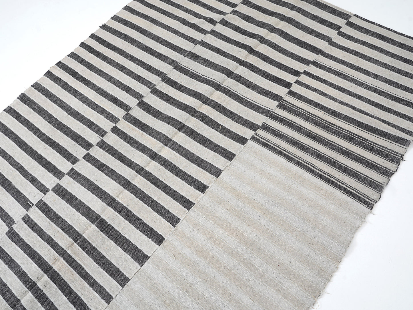 Vintage Area Kilim Rug, Turkish Striped Kilim Rug, Handmade Unique Kilim Rug, Neutral Muted Rug, Kid Room Rug, Kilim Rug 6x8, 12920