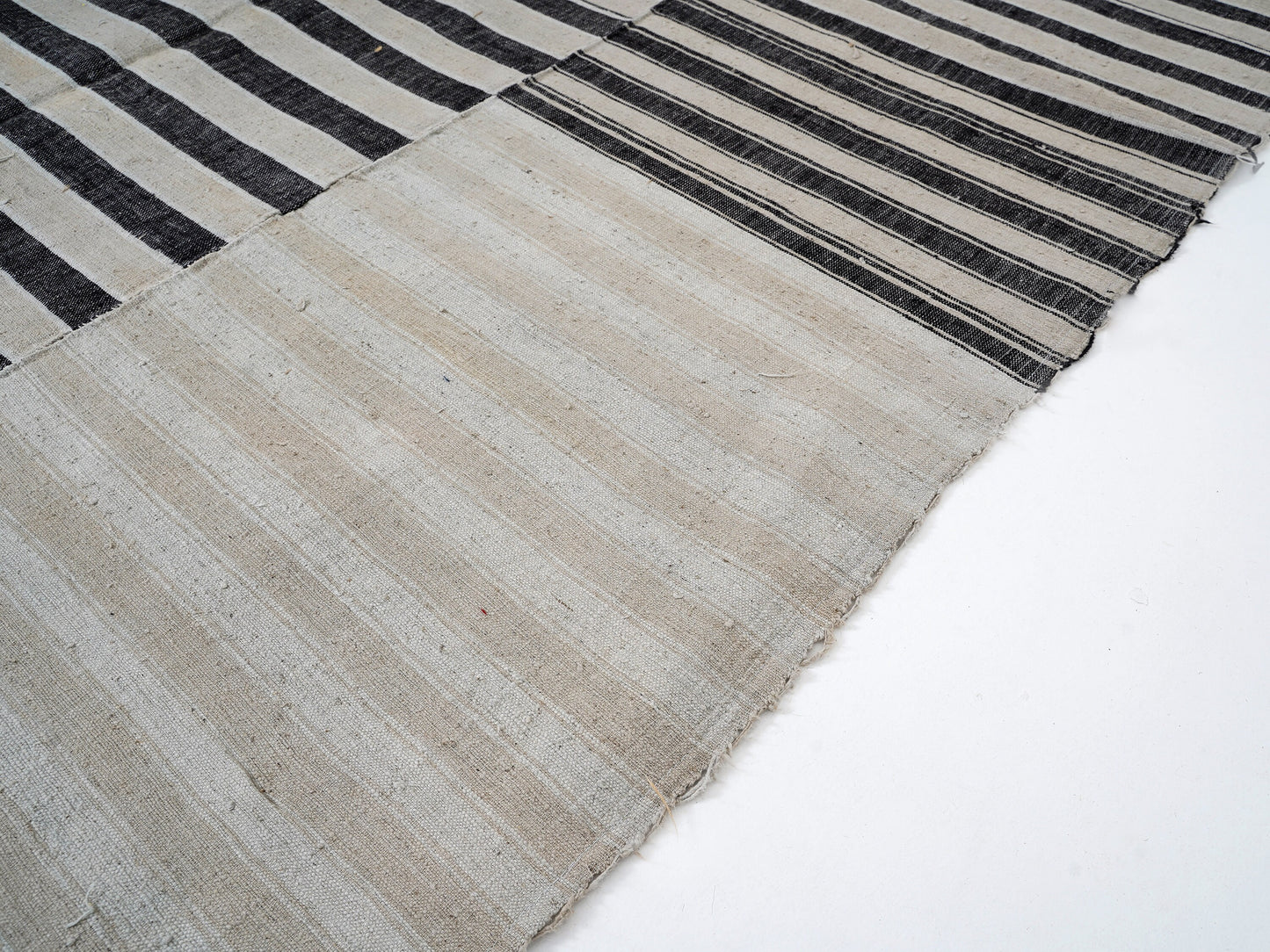 Vintage Area Kilim Rug, Turkish Striped Kilim Rug, Handmade Unique Kilim Rug, Neutral Muted Rug, Kid Room Rug, Kilim Rug 6x8, 12920