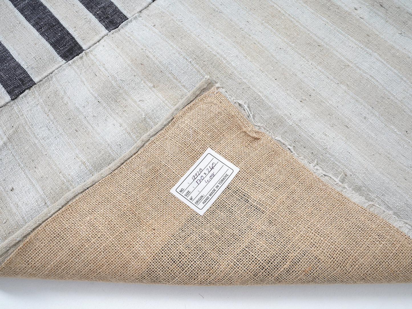 Vintage Area Kilim Rug, Turkish Striped Kilim Rug, Handmade Unique Kilim Rug, Neutral Muted Rug, Kid Room Rug, Kilim Rug 6x8, 12920