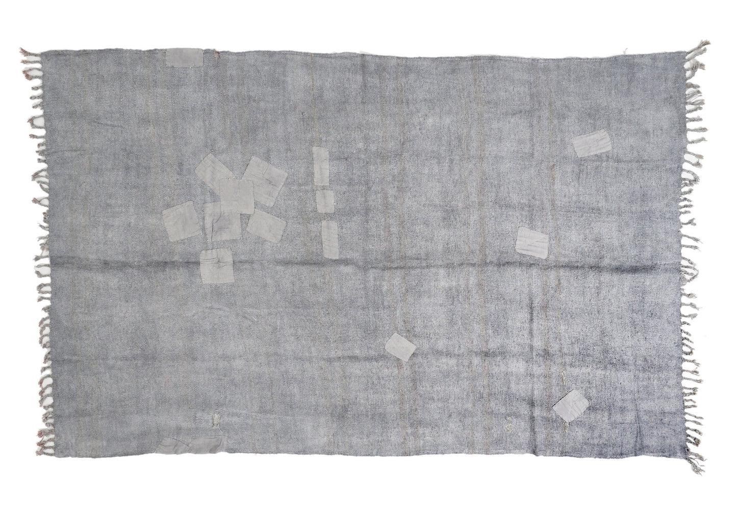 Rug Kilim 6x10, Vintage Faded Kilim Rug, Turkish Handmade Kilim Rug, Hemp Rug, Gray Rug, Area Kilim Rug, Neutral Muted Rug, 12816