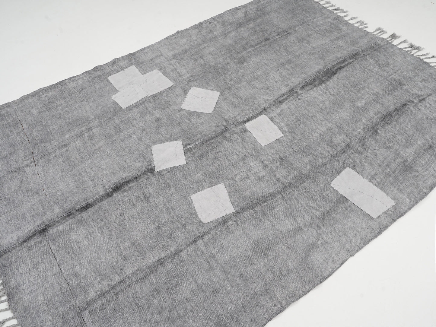 Vintage Kilim, Handmade Kilim Rug, Area Kilim Rug, Turkish Kilim, Kilim Rug 5x8, Hemp Rug, Gray Rug, Bedroom Rug, Scandinavian Rug, 12818