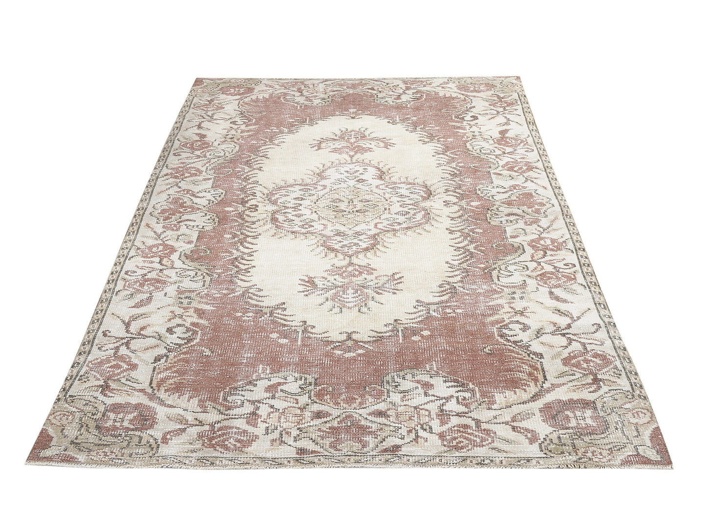 Turkish Rug, Vintage Rug, Handmade Rug, Area Rug, Oushak Rug, Carpet Rug, Bedroom Rug, Rug 5x9, Turkish Carpet, Neutral Rug, 11462
