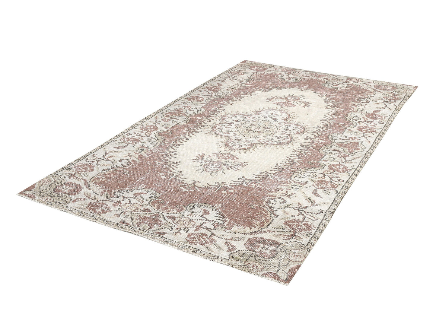 Turkish Rug, Vintage Rug, Handmade Rug, Area Rug, Oushak Rug, Carpet Rug, Bedroom Rug, Rug 5x9, Turkish Carpet, Neutral Rug, 11462