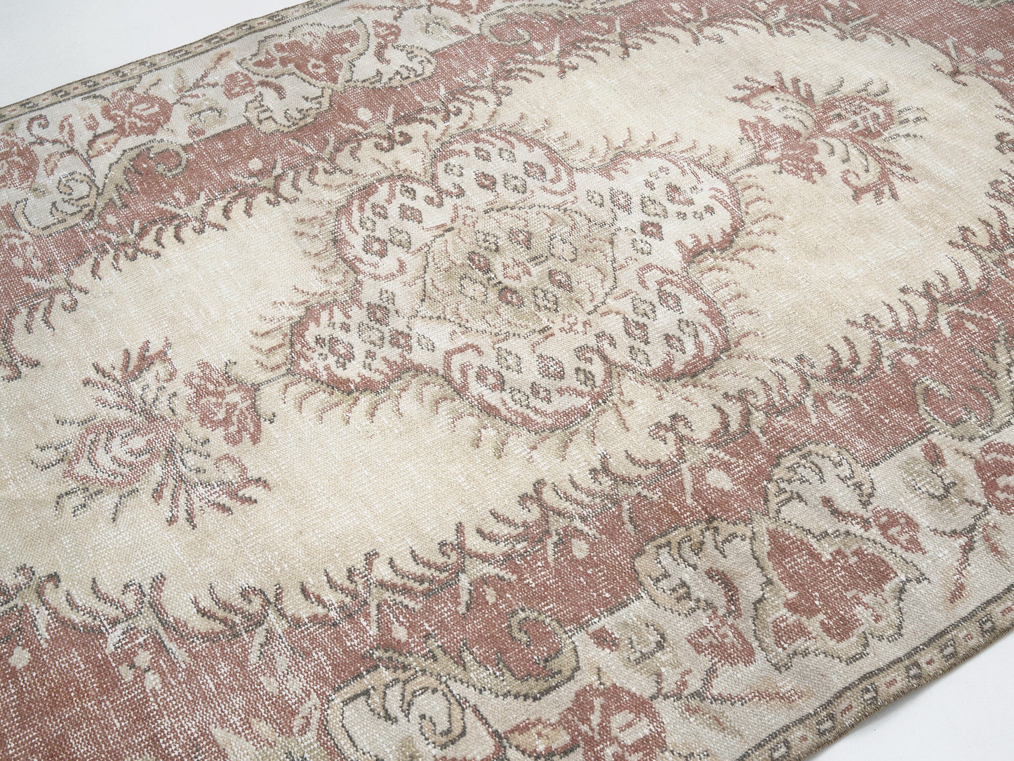 Turkish Rug, Vintage Rug, Handmade Rug, Area Rug, Oushak Rug, Carpet Rug, Bedroom Rug, Rug 5x9, Turkish Carpet, Neutral Rug, 11462
