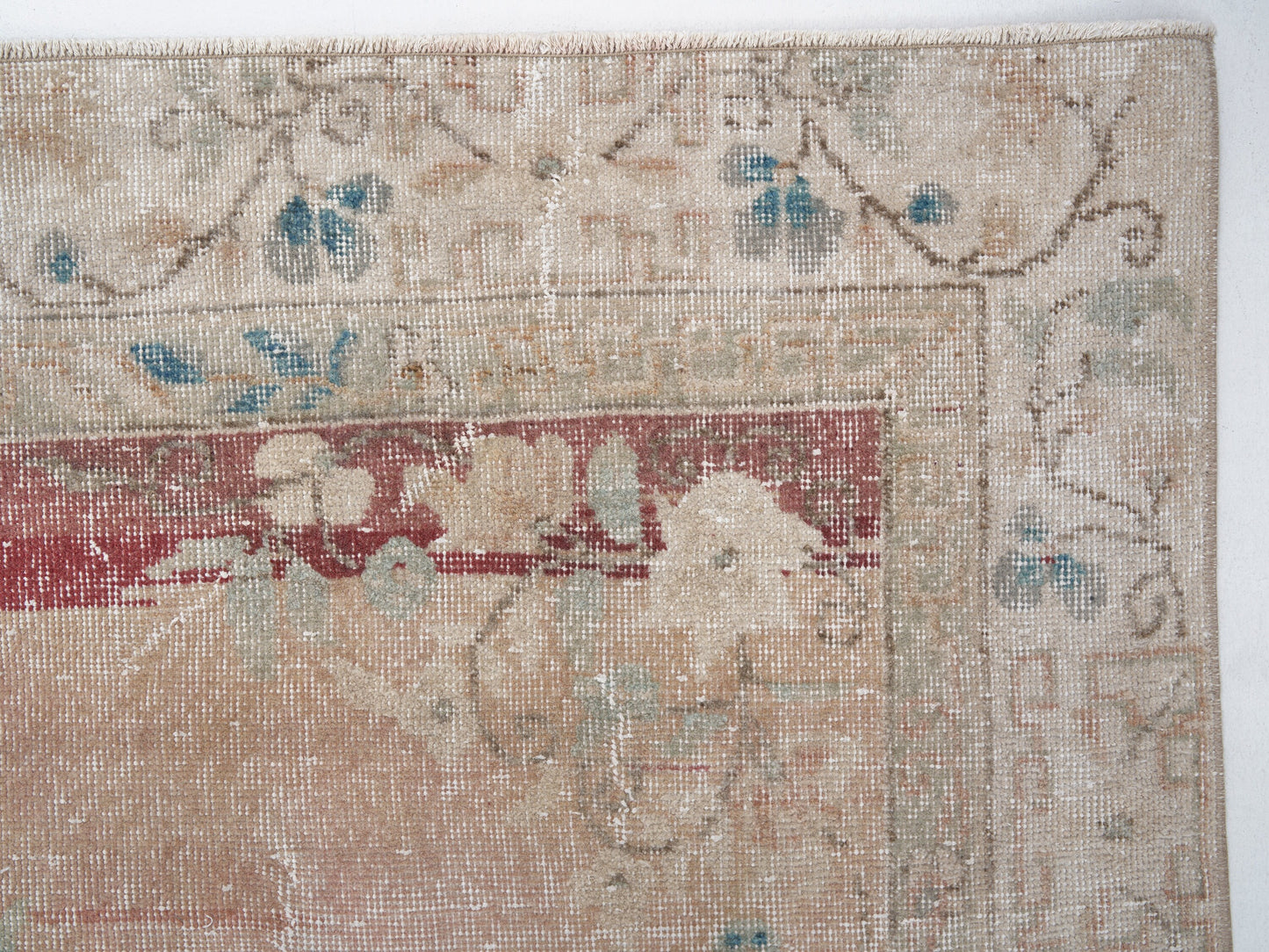 Vintage Oushak Rug, Turkish Handmade Faded Rug, Neutral Area Rug, Rug 6x10, Carpet Rug, Turkey Rug, Turkish Carpet, Bedroom Rug, 11463