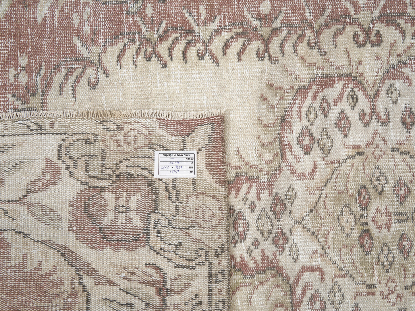 Turkish Rug, Vintage Rug, Handmade Rug, Area Rug, Oushak Rug, Carpet Rug, Bedroom Rug, Rug 5x9, Turkish Carpet, Neutral Rug, 11462