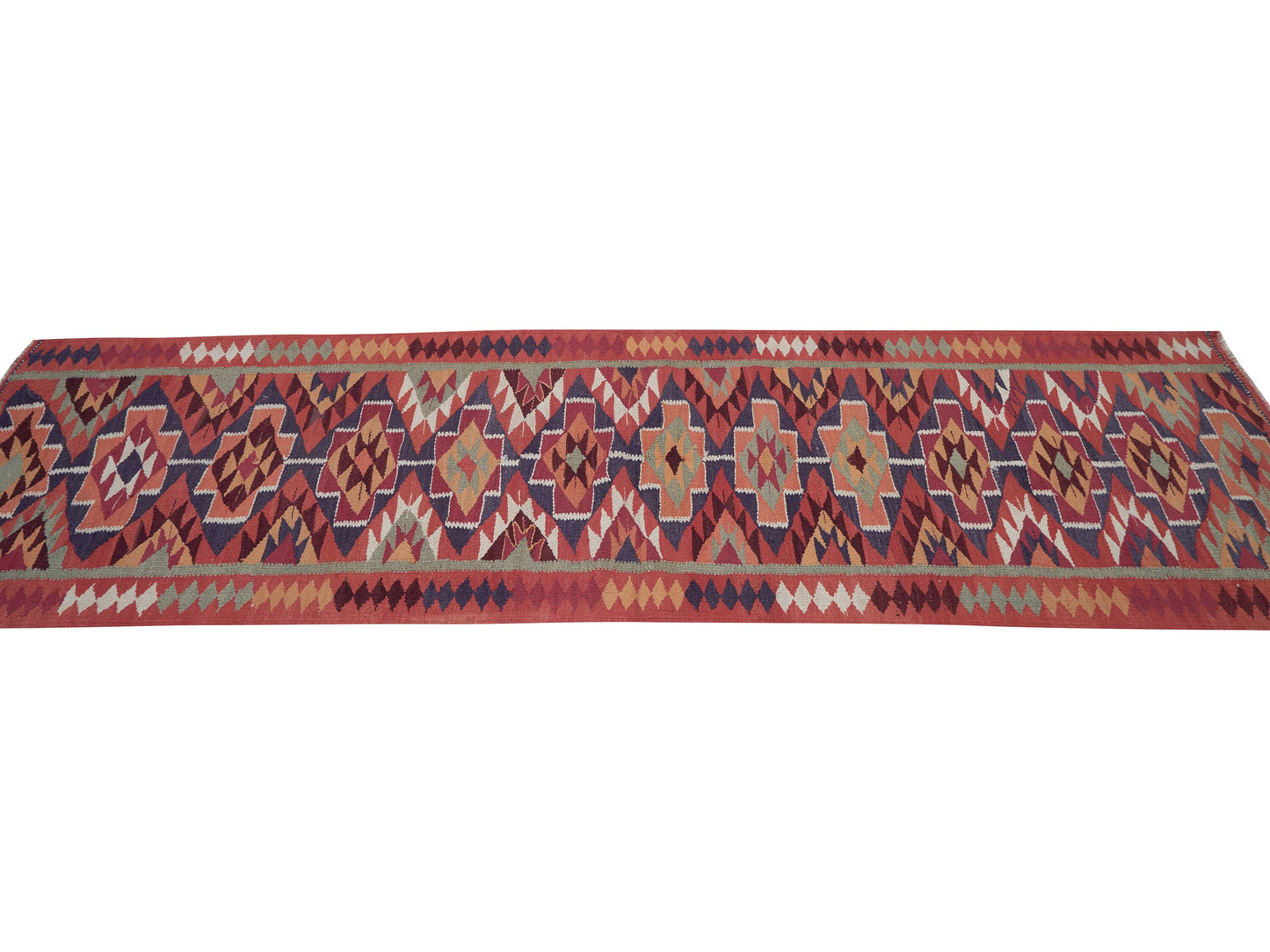 Runner Rug 3x10, Turkish Runner, Vintage Runner, Oushak Runner, Kitchen Runner, Anatolia Rug, Rug Runner, Bohemian Rug, Kilim Runner, 11103