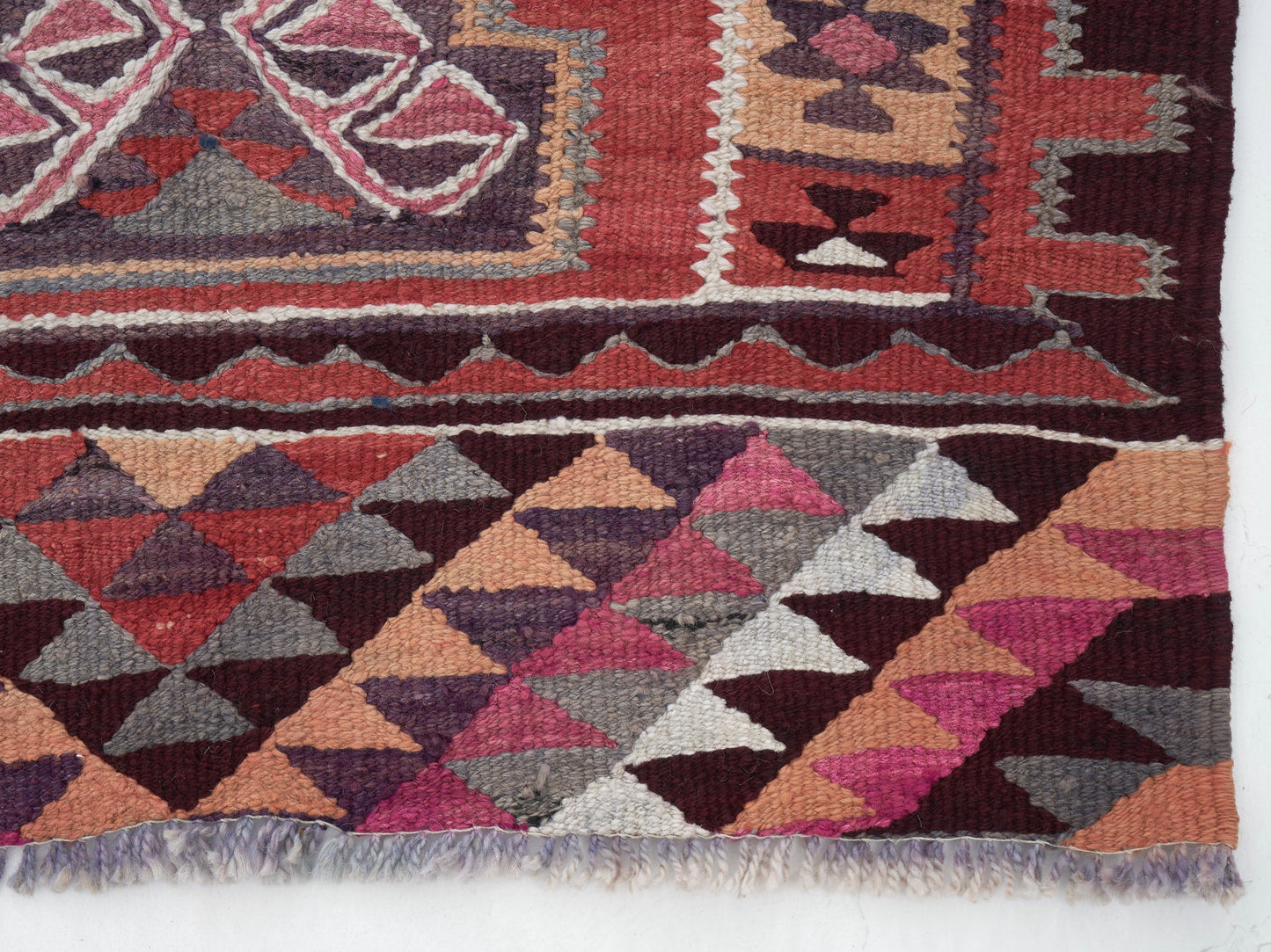 Kilim Runner Rug, Oushak Vintage Runner Rug, Turkish Eclectic Runner Rug, Kitchen Runner, Rug Runner, Bohemian Rug, Runner Rug 3x10, 11313