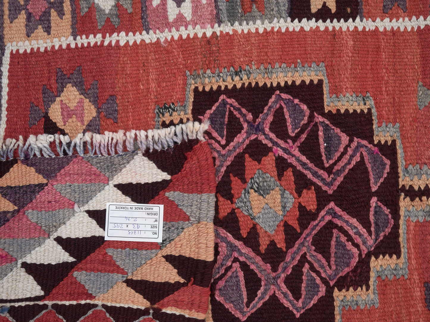 Kilim Runner Rug, Oushak Vintage Runner Rug, Turkish Eclectic Runner Rug, Kitchen Runner, Rug Runner, Bohemian Rug, Runner Rug 3x10, 11313