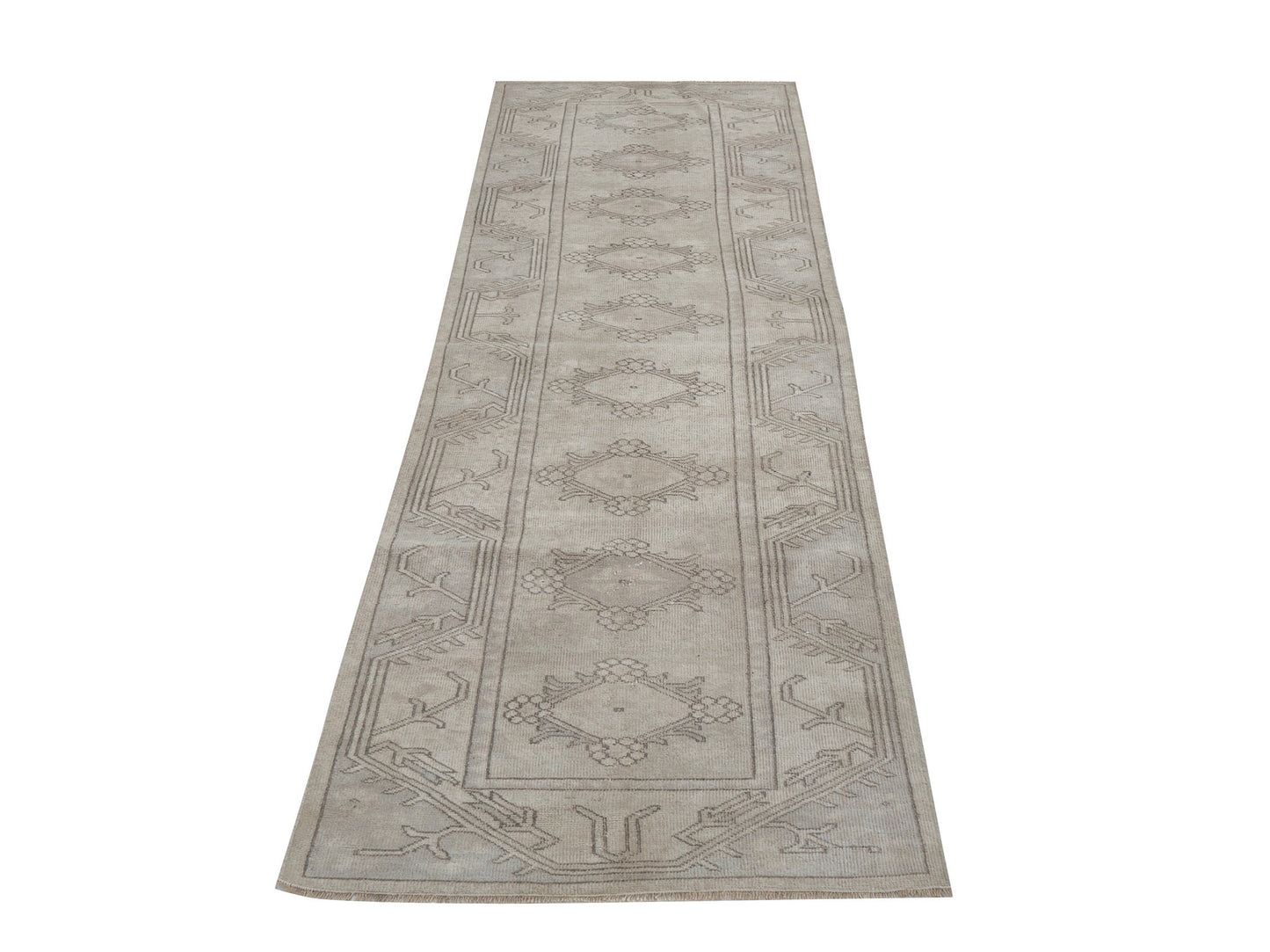 Turkish Handmade Runner Rug, Vintage Oushak Runner Rug, Carpet Runner, Long Runner, Hallway Runner, Rug Runner, Runner Rug 3x9, 12376