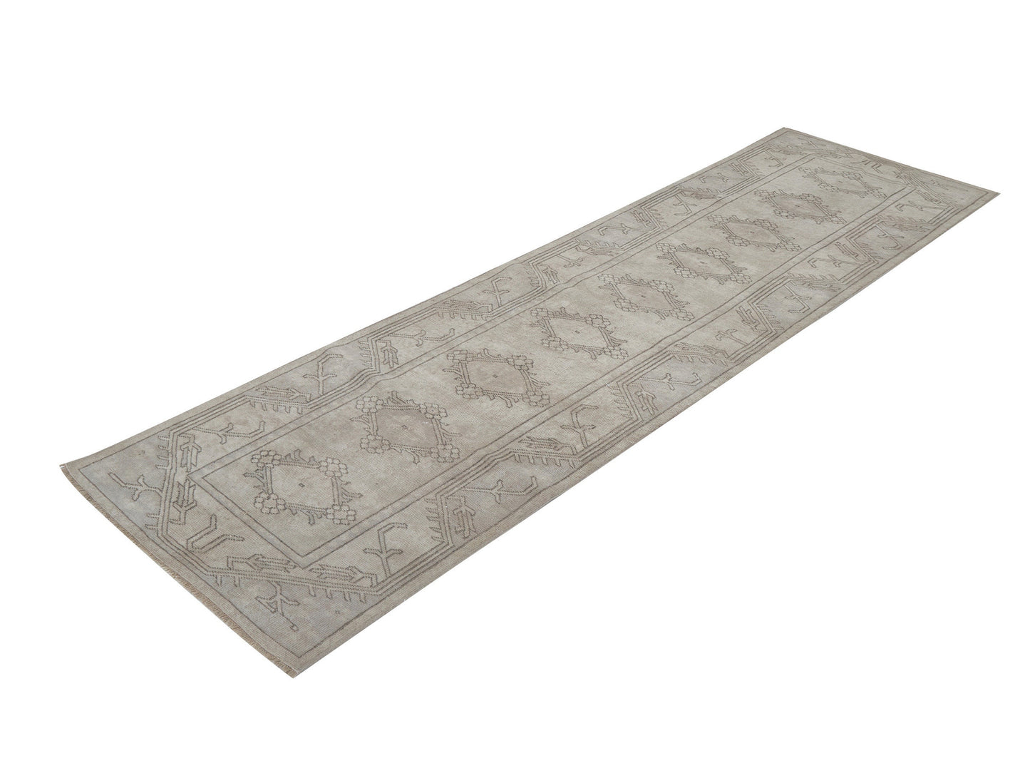 Turkish Handmade Runner Rug, Vintage Oushak Runner Rug, Carpet Runner, Long Runner, Hallway Runner, Rug Runner, Runner Rug 3x9, 12376