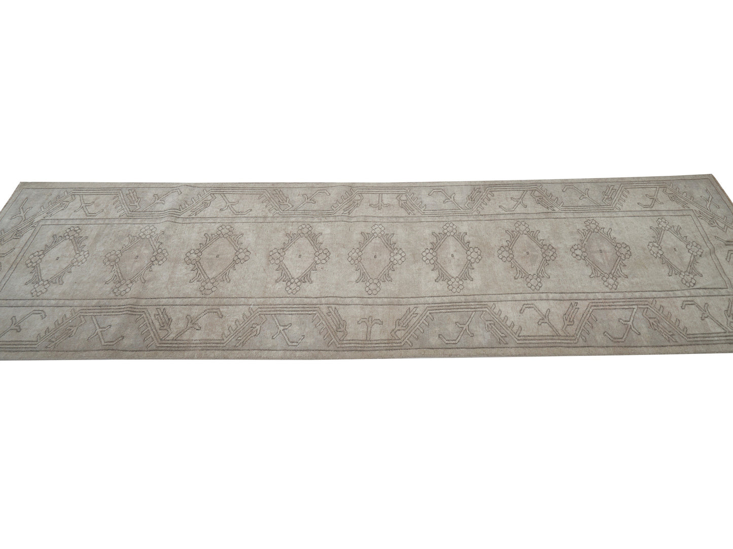 Turkish Handmade Runner Rug, Vintage Oushak Runner Rug, Carpet Runner, Long Runner, Hallway Runner, Rug Runner, Runner Rug 3x9, 12376
