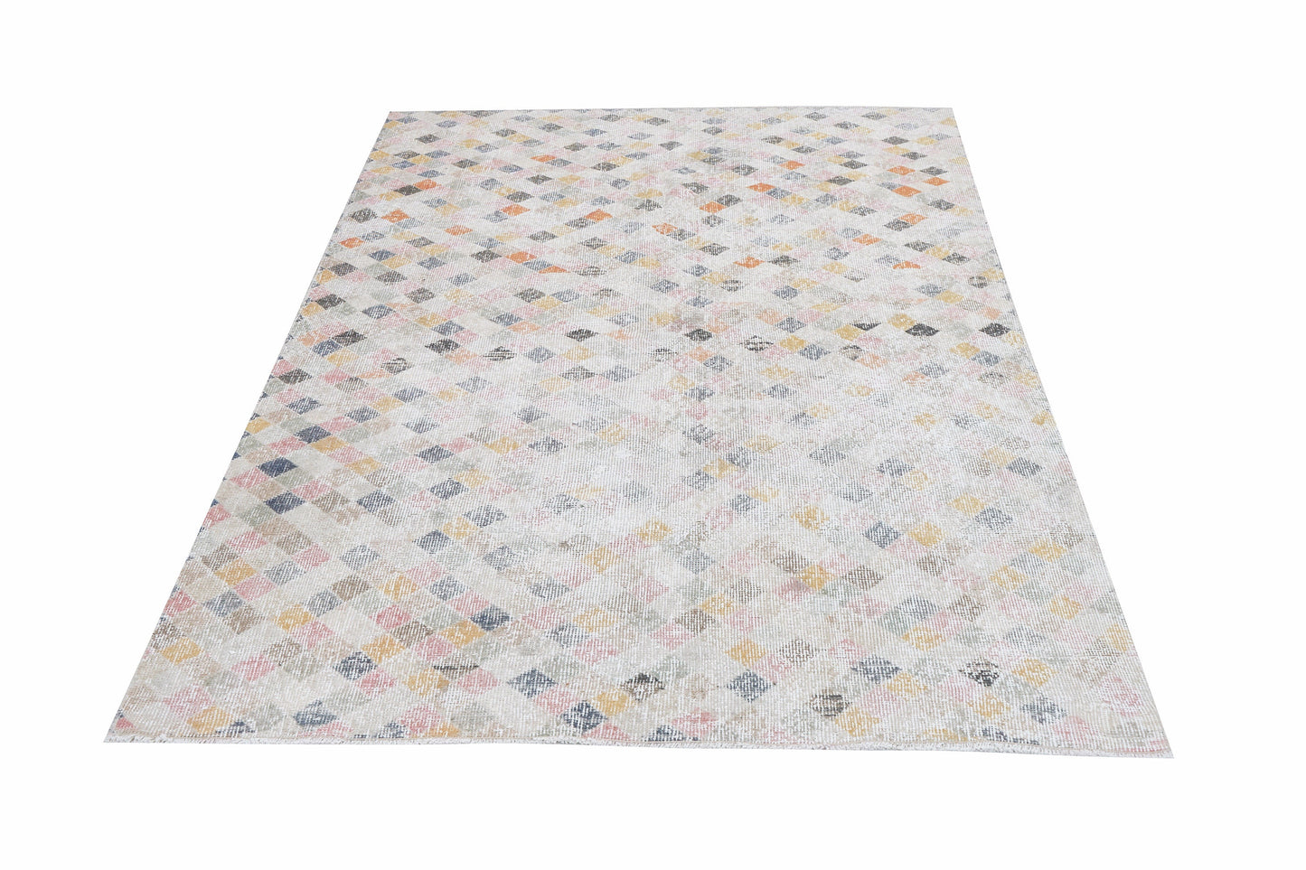 Vintage Handmade Rug, Turkish Oushak Rug, Neutral Floor Rug, Area Unique Rug, Living Room Rug, Turkish Carpet, Rug 4x7, Turkey Rug, 12312
