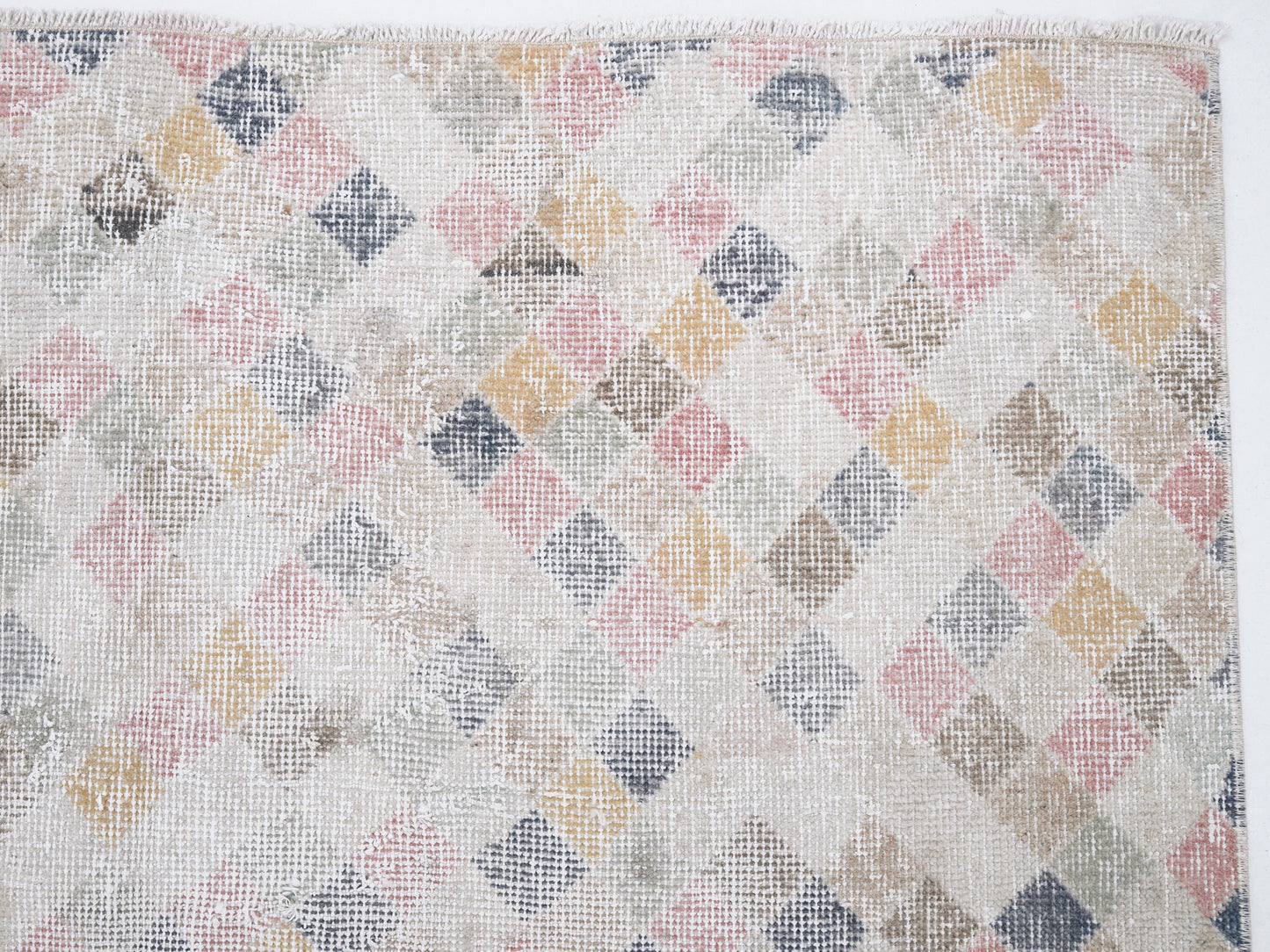 Vintage Handmade Rug, Turkish Oushak Rug, Neutral Floor Rug, Area Unique Rug, Living Room Rug, Turkish Carpet, Rug 4x7, Turkey Rug, 12312