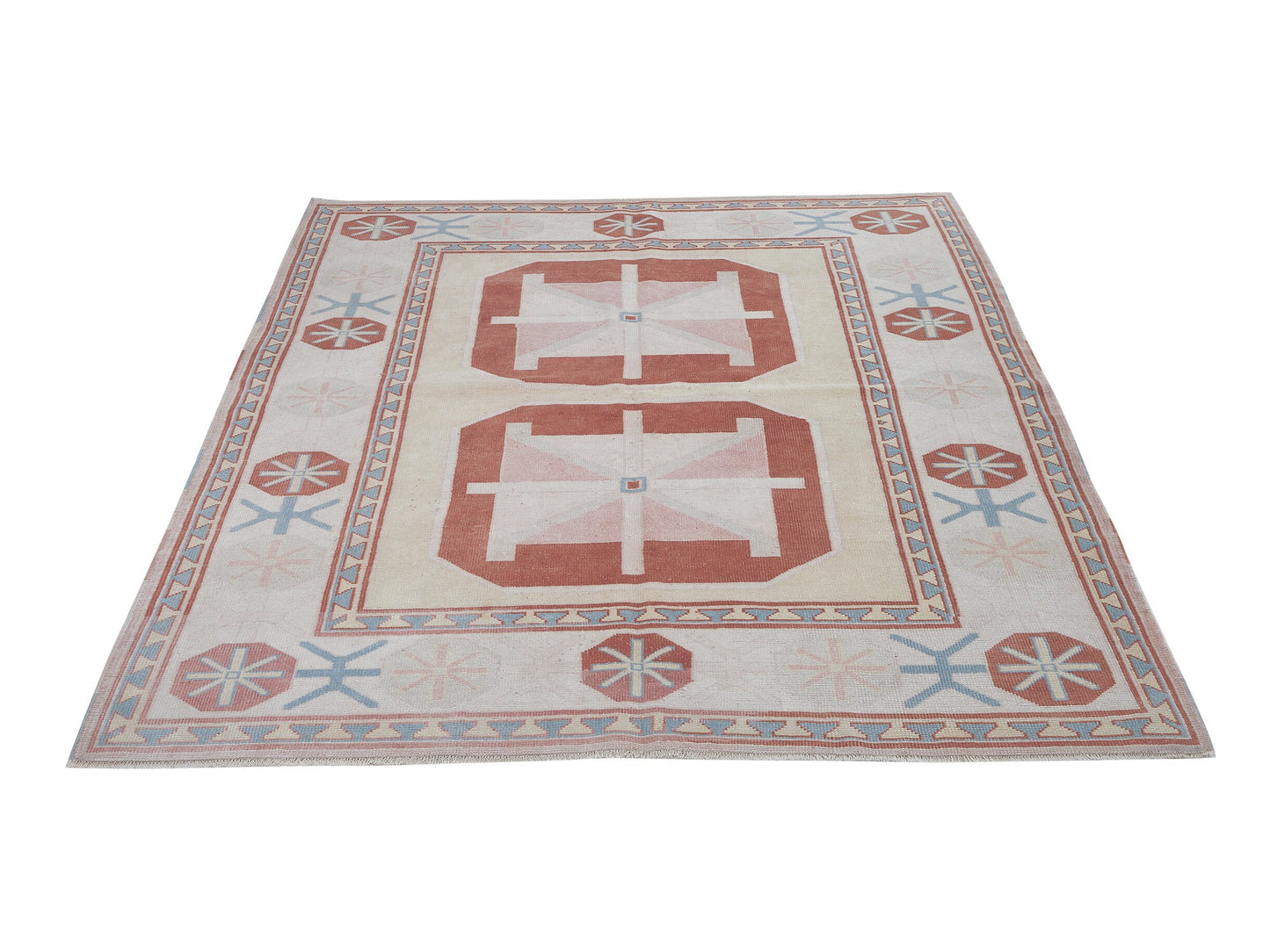 Oushak Rug, Vintage Rug, Handmade Rug, Area Rug, Turkish Rug, Anatolia Rug, Carpet Rug,Bedroom Rug, Bohemian Rug, Turkey Rug, Rug 5x7, 12423