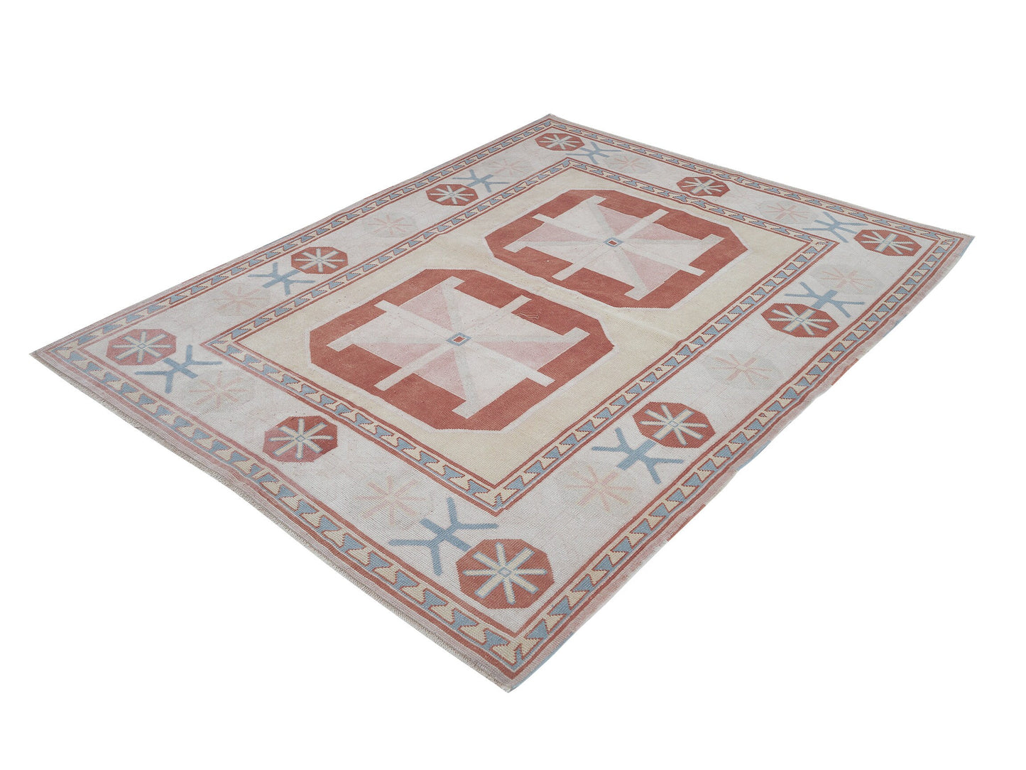 Oushak Rug, Vintage Rug, Handmade Rug, Area Rug, Turkish Rug, Anatolia Rug, Carpet Rug,Bedroom Rug, Bohemian Rug, Turkey Rug, Rug 5x7, 12423