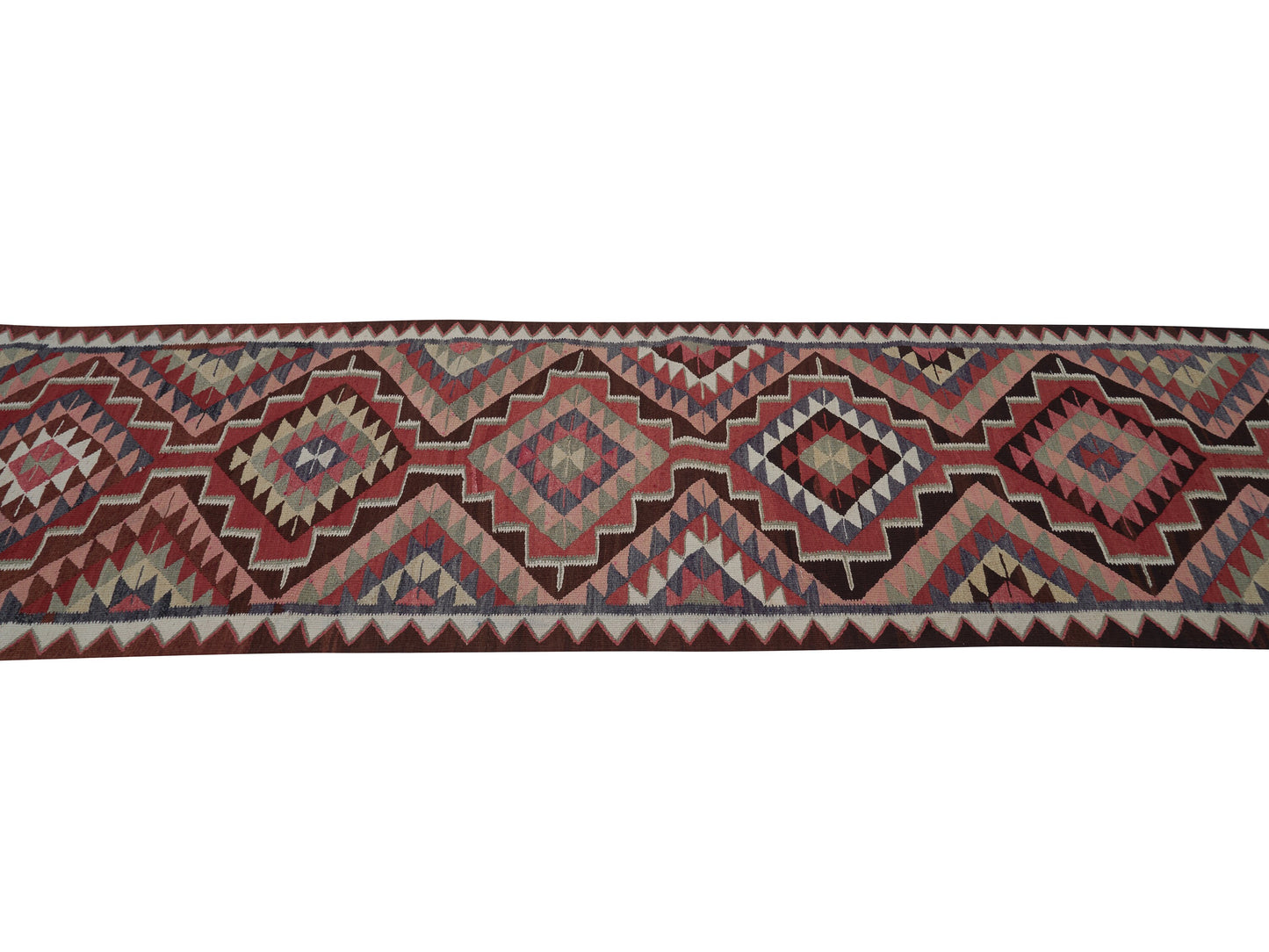 Vintage Runner, Oushak Runner, Turkish Runner, Handmade Runner Rug, Kilim Runner Rug, Hallway Runner, Runner Rug 3x11, Long Runner, 11423