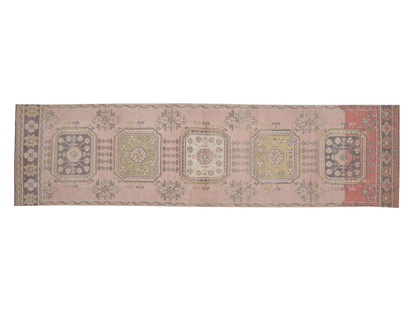 Runner Rug 3x11, Handmade Runner Rug, Turkish Runner, Oushak Runner, Vintage Runner, Anatolia Rug, Bohemian Rug, Carpet Runner, 12511