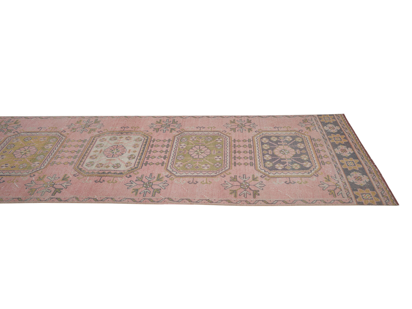Runner Rug 3x11, Handmade Runner Rug, Turkish Runner, Oushak Runner, Vintage Runner, Anatolia Rug, Bohemian Rug, Carpet Runner, 12511