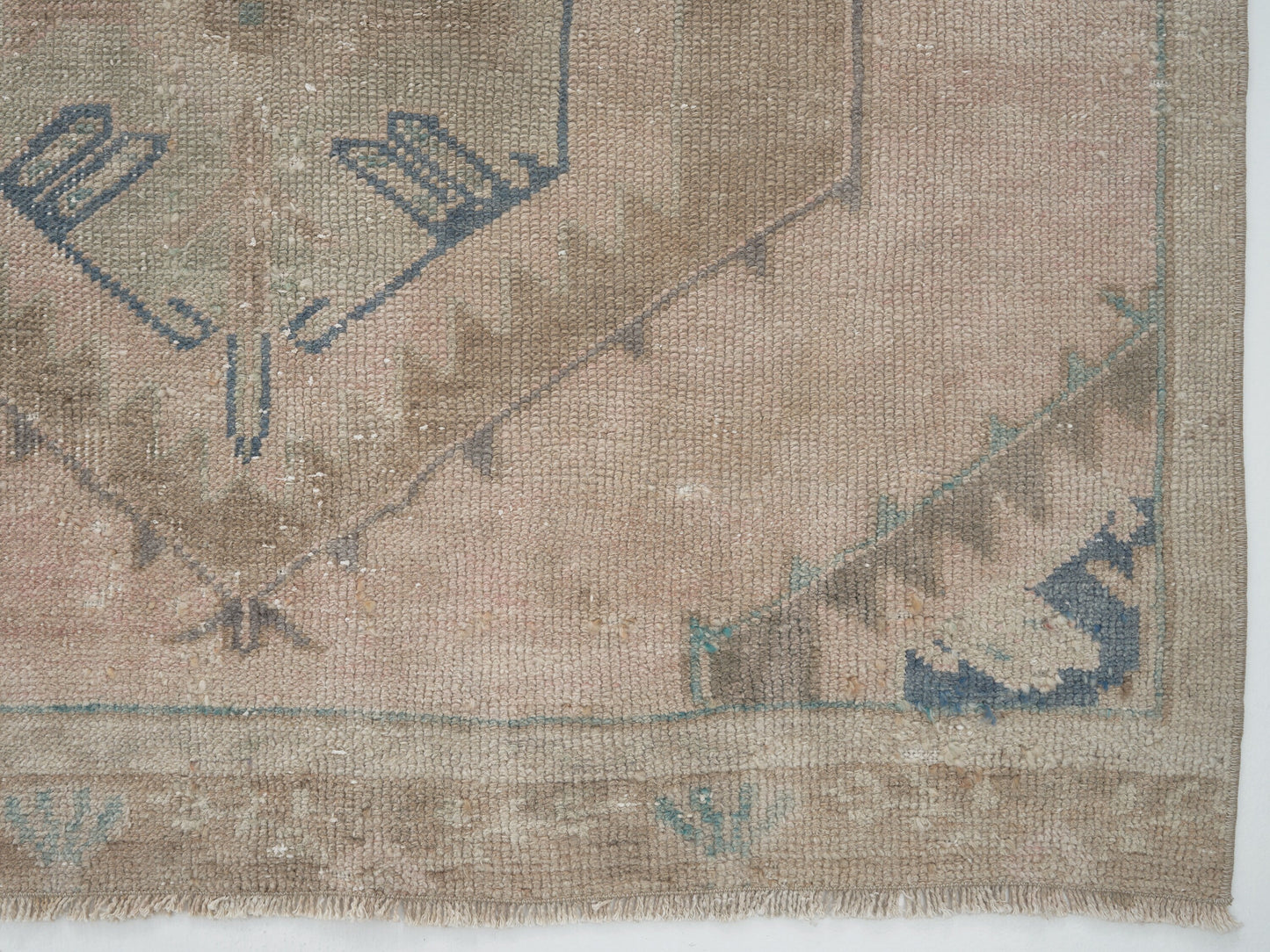 Carpet Runner, Oushak Handmade Runner Rug, Turkish Eclectic Runner Rug, Vintage Runner, Rug Runner 4x11, Bohemian Rug, Long Runner, 12499