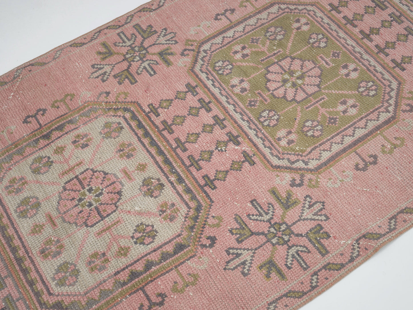 Runner Rug 3x11, Handmade Runner Rug, Turkish Runner, Oushak Runner, Vintage Runner, Anatolia Rug, Bohemian Rug, Carpet Runner, 12511