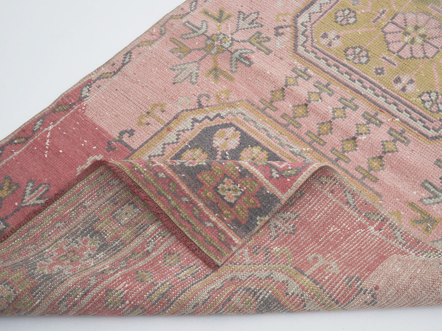 Runner Rug 3x11, Handmade Runner Rug, Turkish Runner, Oushak Runner, Vintage Runner, Anatolia Rug, Bohemian Rug, Carpet Runner, 12511