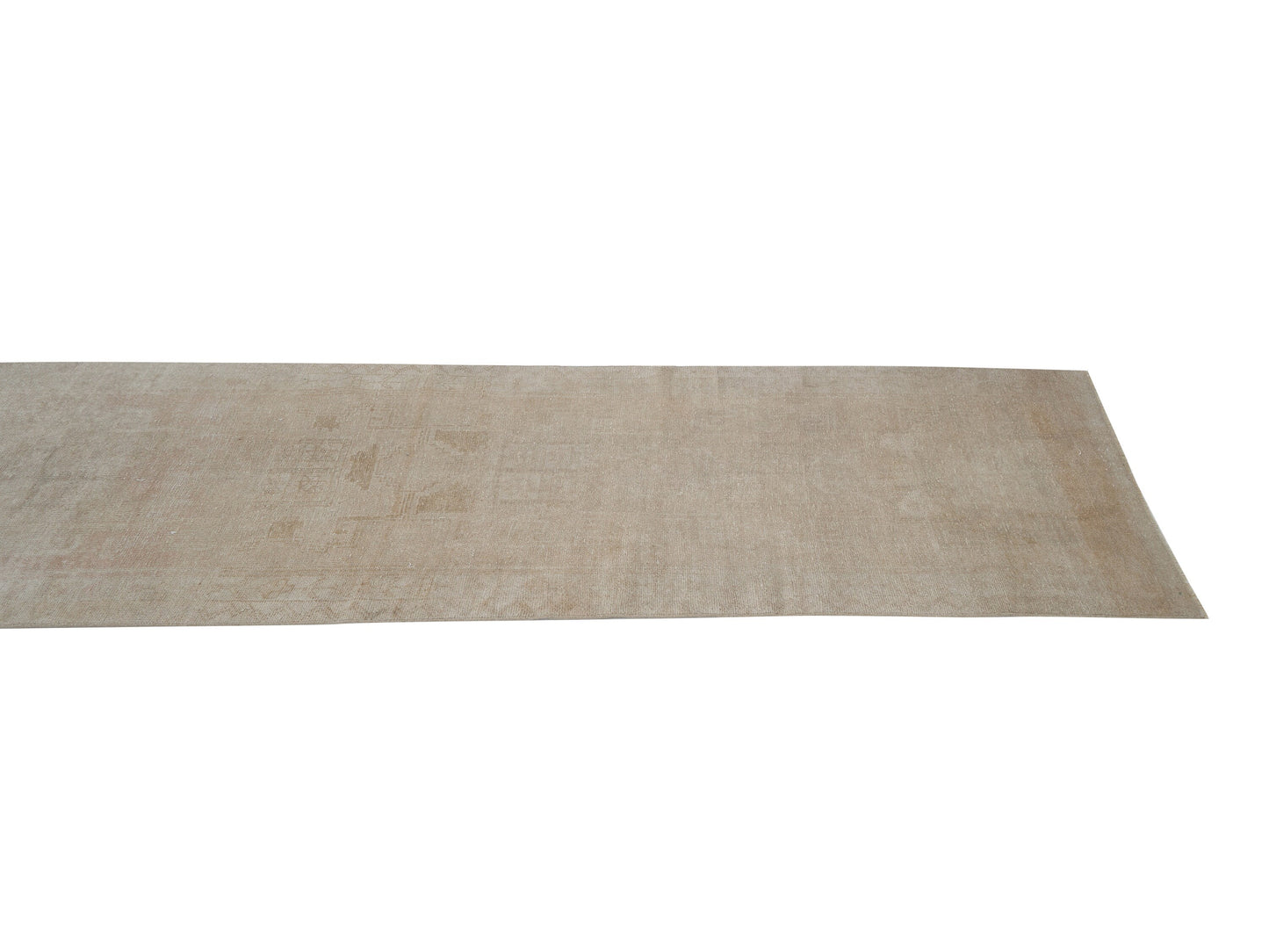 Carpet Runner, Oushak Handmade Runner Rug, Turkish Vintage Runner Rug, Neutral Rug, Hallway Runner, Scandinavian Rug, Runner Rug 3x11, 12453