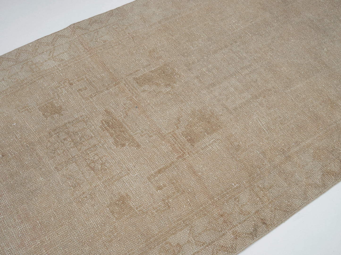 Carpet Runner, Oushak Handmade Runner Rug, Turkish Vintage Runner Rug, Neutral Rug, Hallway Runner, Scandinavian Rug, Runner Rug 3x11, 12453