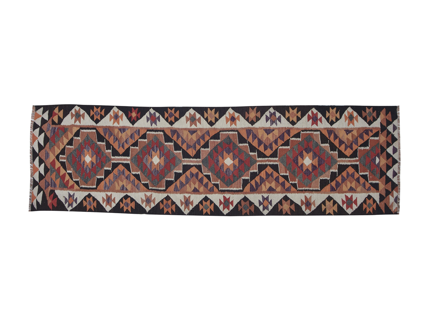 Rug Runner 3x10, Vintage Handmade Runner Rug, Kilim Runner Rug, Oushak Runner, Kilim Runner Rug, Long Narrow Runner Rug, 11422