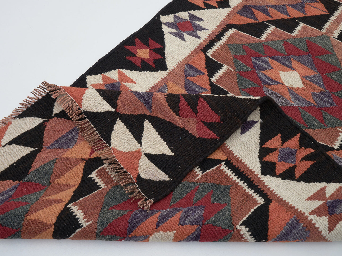 Rug Runner 3x10, Vintage Handmade Runner Rug, Kilim Runner Rug, Oushak Runner, Kilim Runner Rug, Long Narrow Runner Rug, 11422