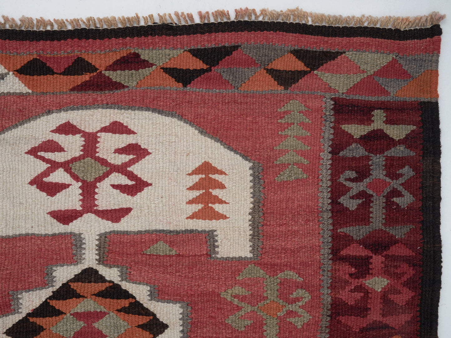Vintage Handmade Runner Rug, Oushak Eclectic Runner Rug, Turkish Runner, Bohemian Rug, Kilim Runner Rug,Anatolia Rug, Runner Rug 3x10, 11436