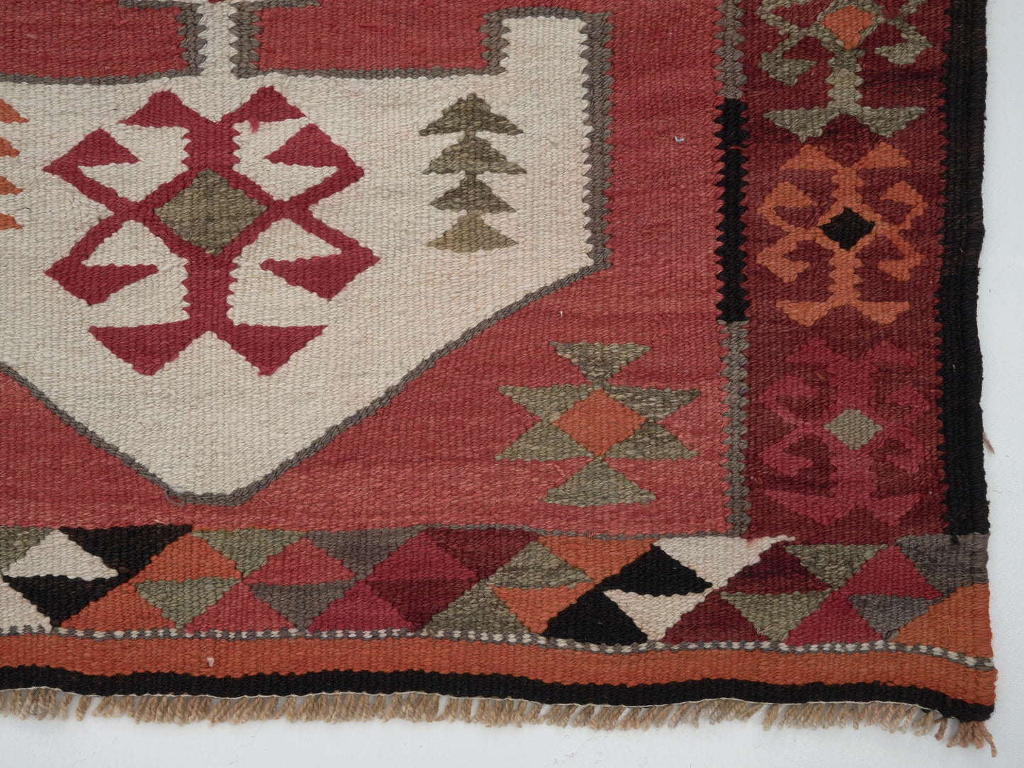 Vintage Handmade Runner Rug, Oushak Eclectic Runner Rug, Turkish Runner, Bohemian Rug, Kilim Runner Rug,Anatolia Rug, Runner Rug 3x10, 11436