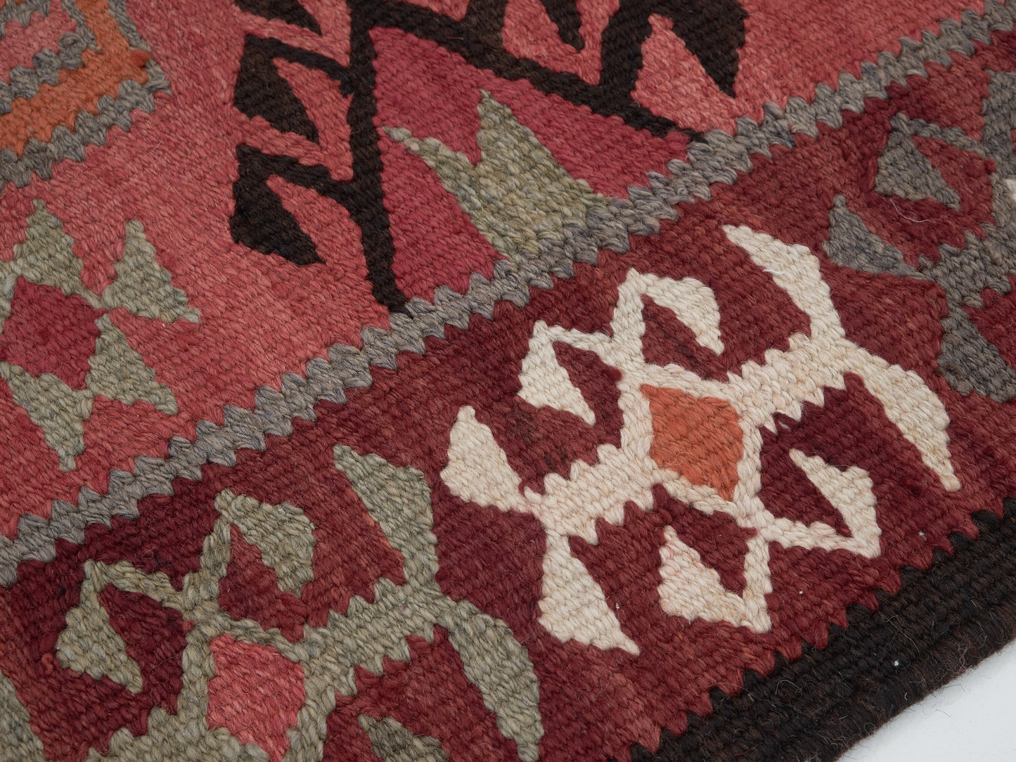 Vintage Handmade Runner Rug, Oushak Eclectic Runner Rug, Turkish Runner, Bohemian Rug, Kilim Runner Rug,Anatolia Rug, Runner Rug 3x10, 11436