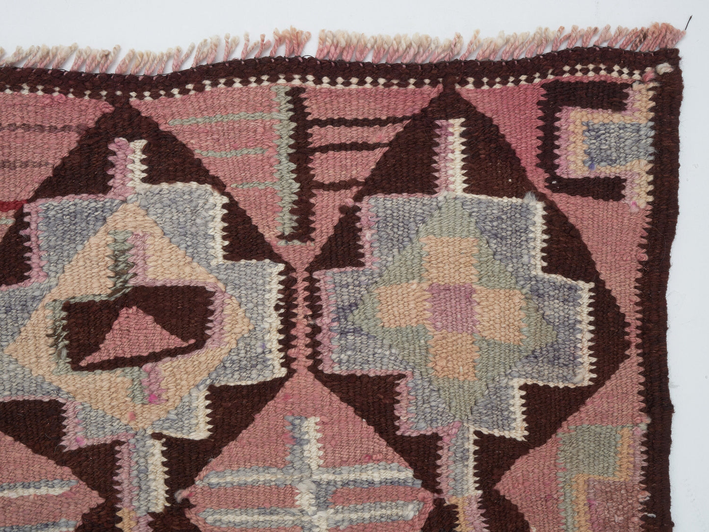 Handmade Runner Rug, Turkish Oushak Eclectic Runner Rug, Vintage Runner, Hallway Runner, Bohemian Rug, Kilim Runner, Rug Runner 3x10, 11430