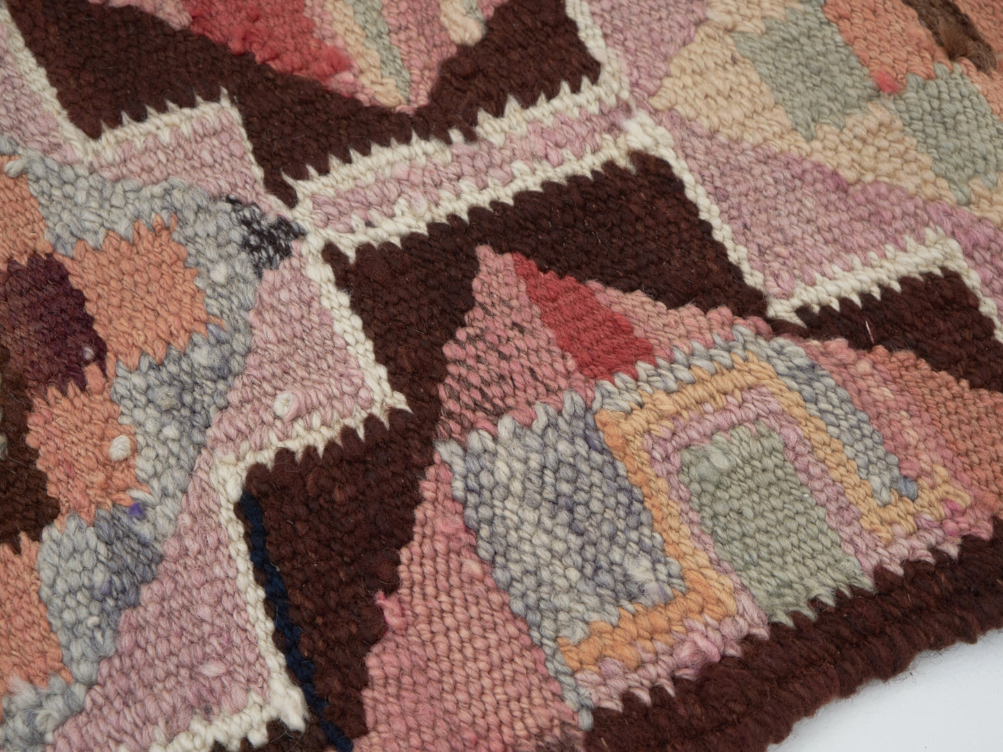 Handmade Runner Rug, Turkish Oushak Eclectic Runner Rug, Vintage Runner, Hallway Runner, Bohemian Rug, Kilim Runner, Rug Runner 3x10, 11430
