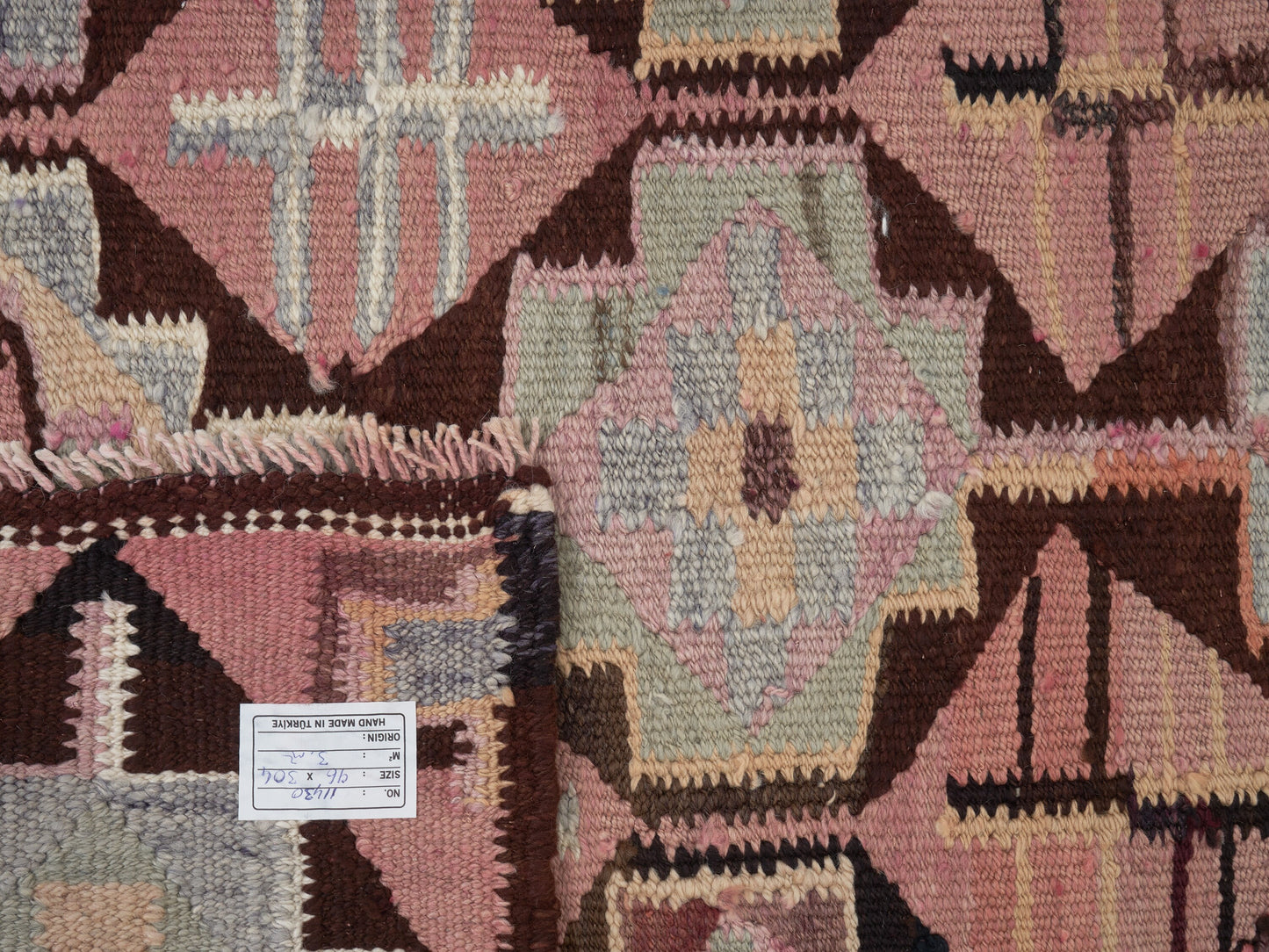 Handmade Runner Rug, Turkish Oushak Eclectic Runner Rug, Vintage Runner, Hallway Runner, Bohemian Rug, Kilim Runner, Rug Runner 3x10, 11430