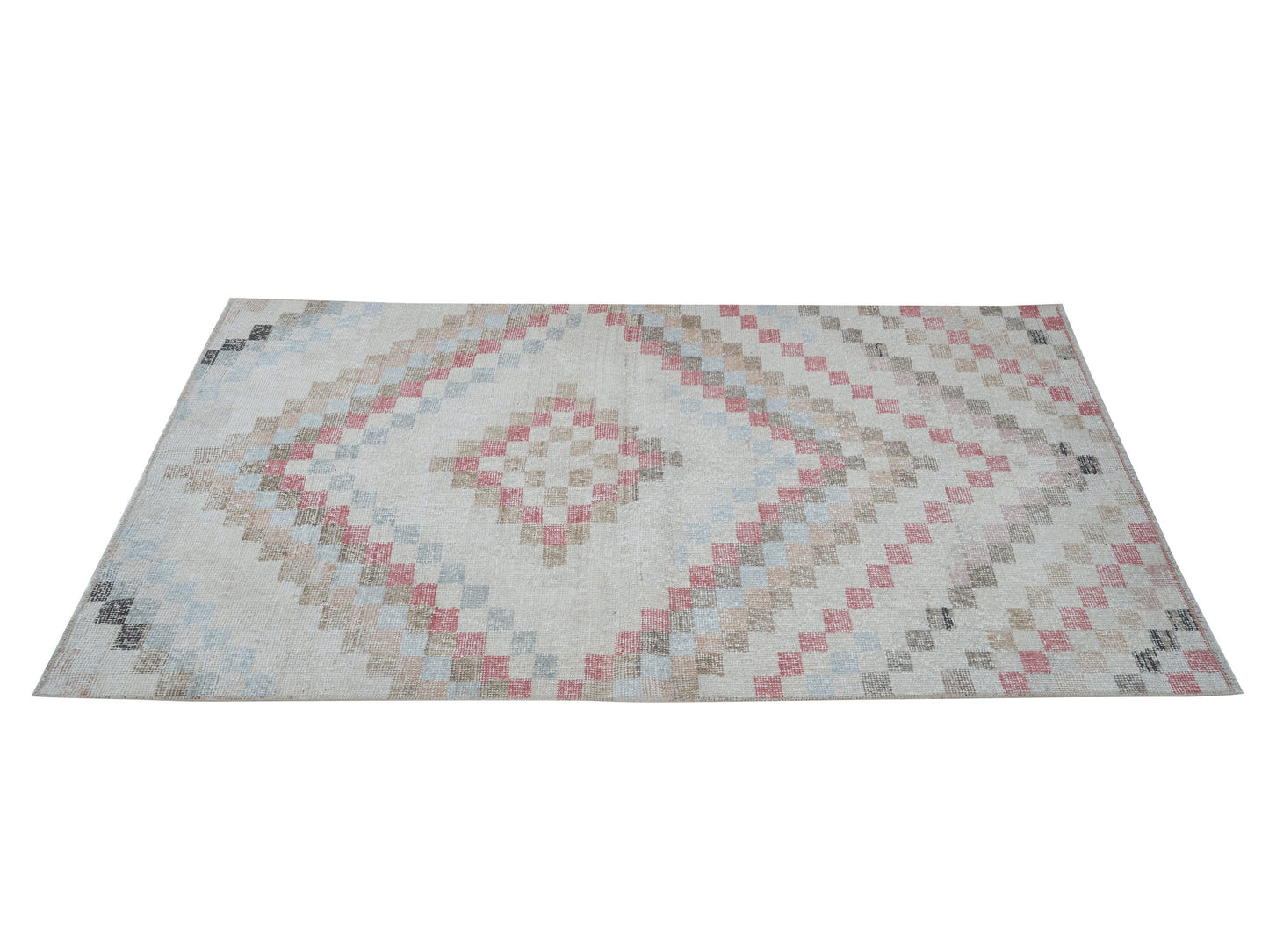 Vintage Handmade Area Rug, Turkish Oushak Unique Rug, Neutral Floor Rug, Living Room Rug, Turkey Rug, Vintage Carpet, Rug 4x6, 12428