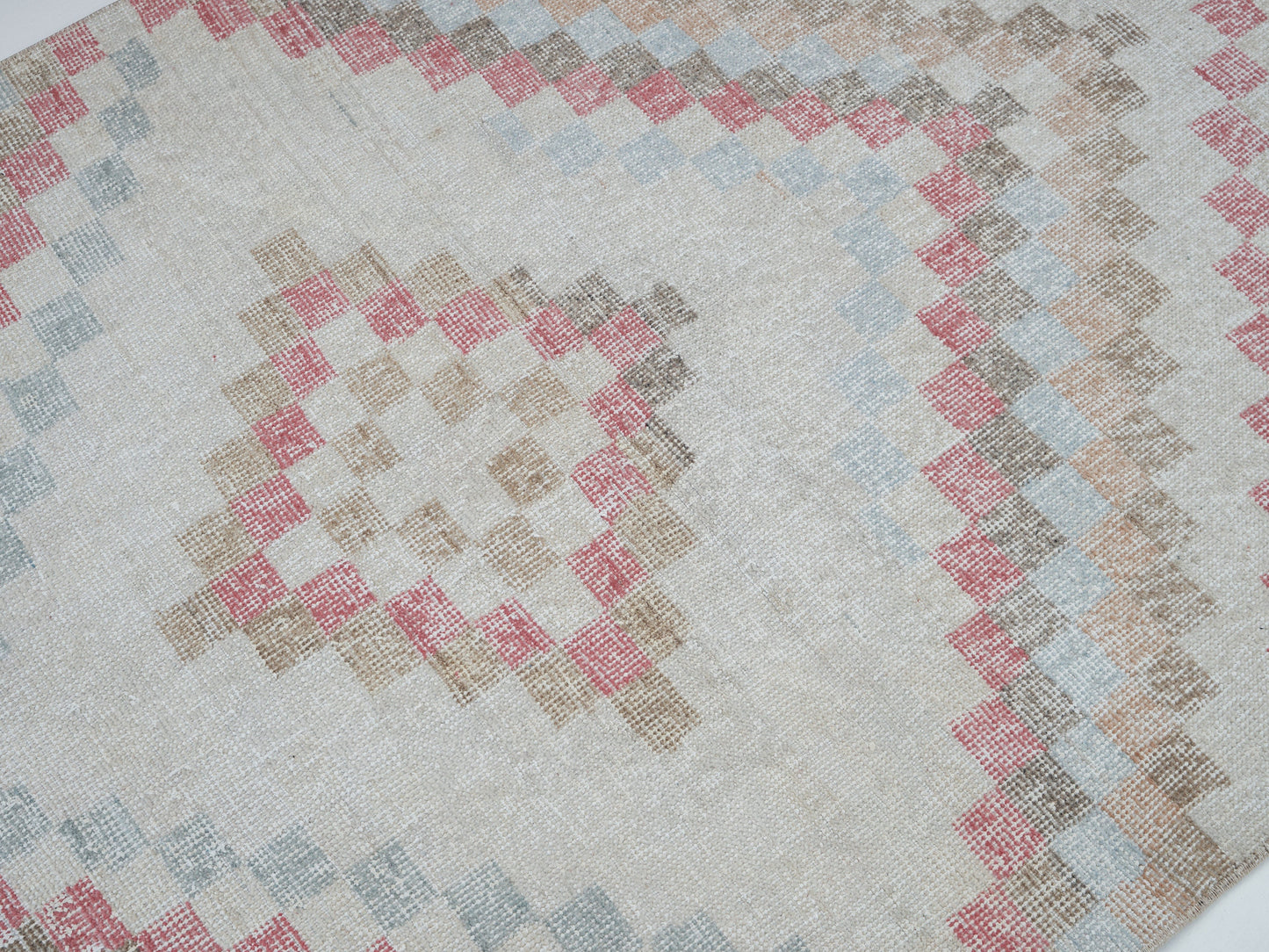 Vintage Handmade Area Rug, Turkish Oushak Unique Rug, Neutral Floor Rug, Living Room Rug, Turkey Rug, Vintage Carpet, Rug 4x6, 12428