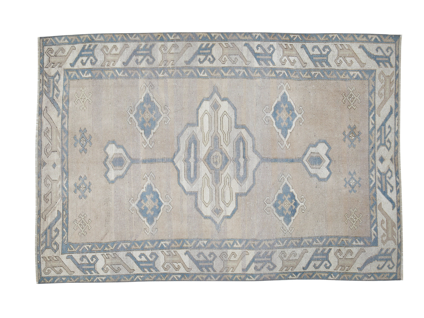 Vintage Handmade Area Rug, Turkish Oushak Eclectic Rug, Anatolia Rug, Bohemian Rug, Living Room Rug, Carpet Rug, Turkey Rug, Rug 4x6, 12430