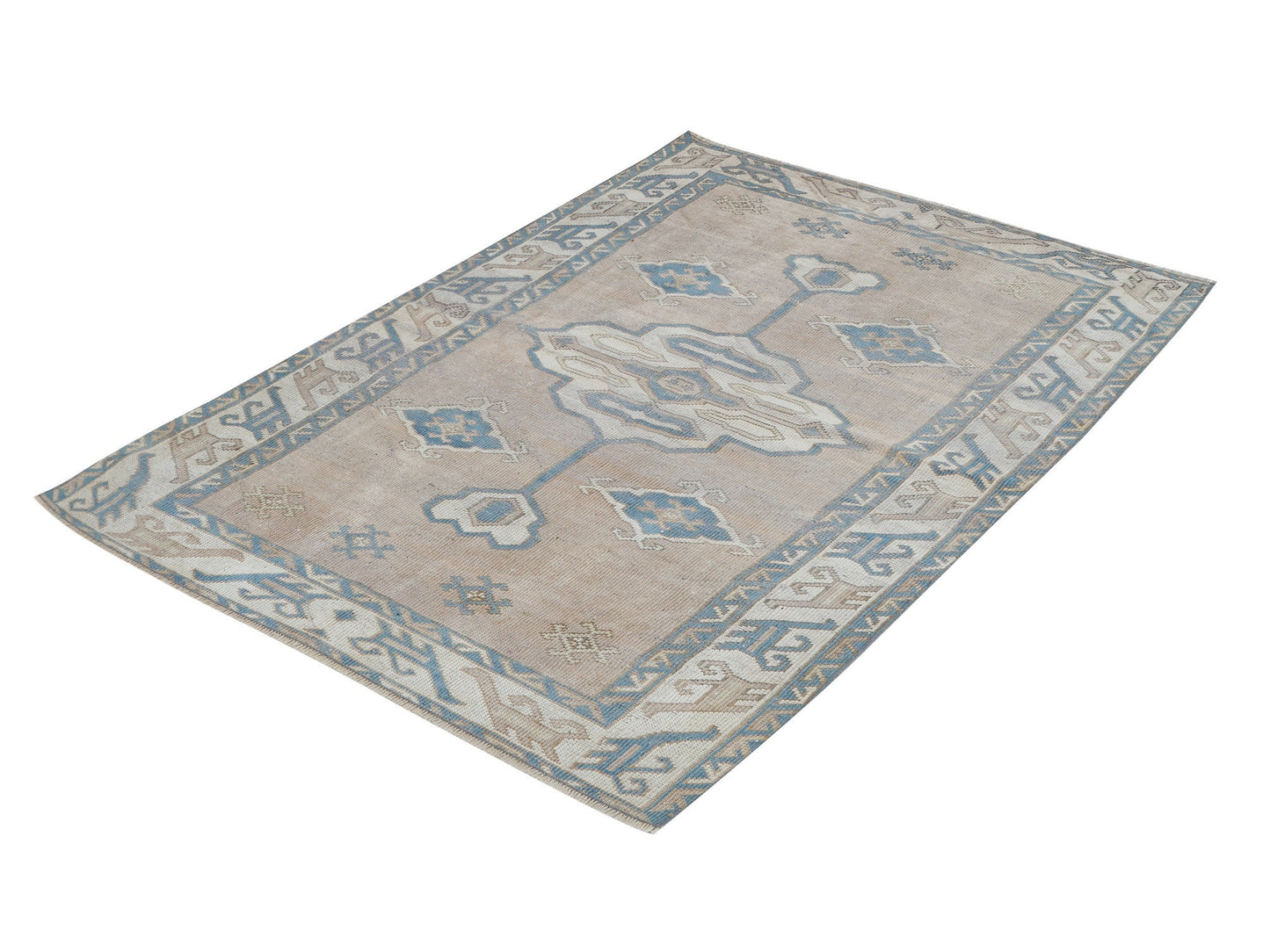 Vintage Handmade Area Rug, Turkish Oushak Eclectic Rug, Anatolia Rug, Bohemian Rug, Living Room Rug, Carpet Rug, Turkey Rug, Rug 4x6, 12430