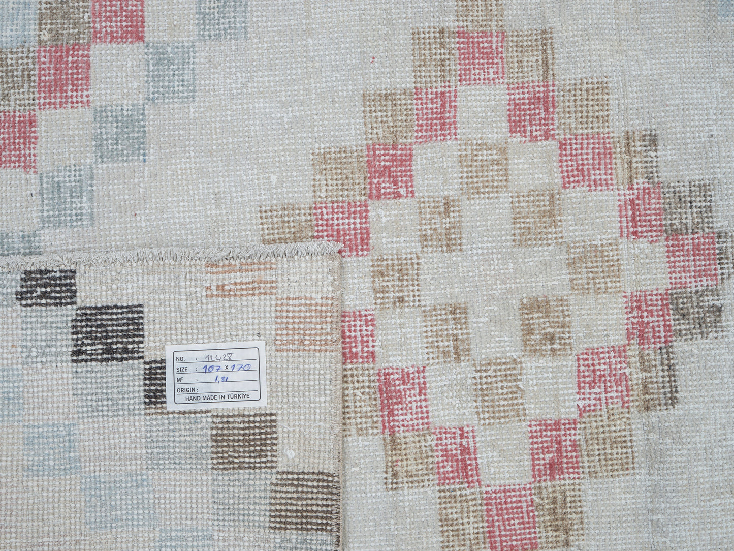 Vintage Handmade Area Rug, Turkish Oushak Unique Rug, Neutral Floor Rug, Living Room Rug, Turkey Rug, Vintage Carpet, Rug 4x6, 12428