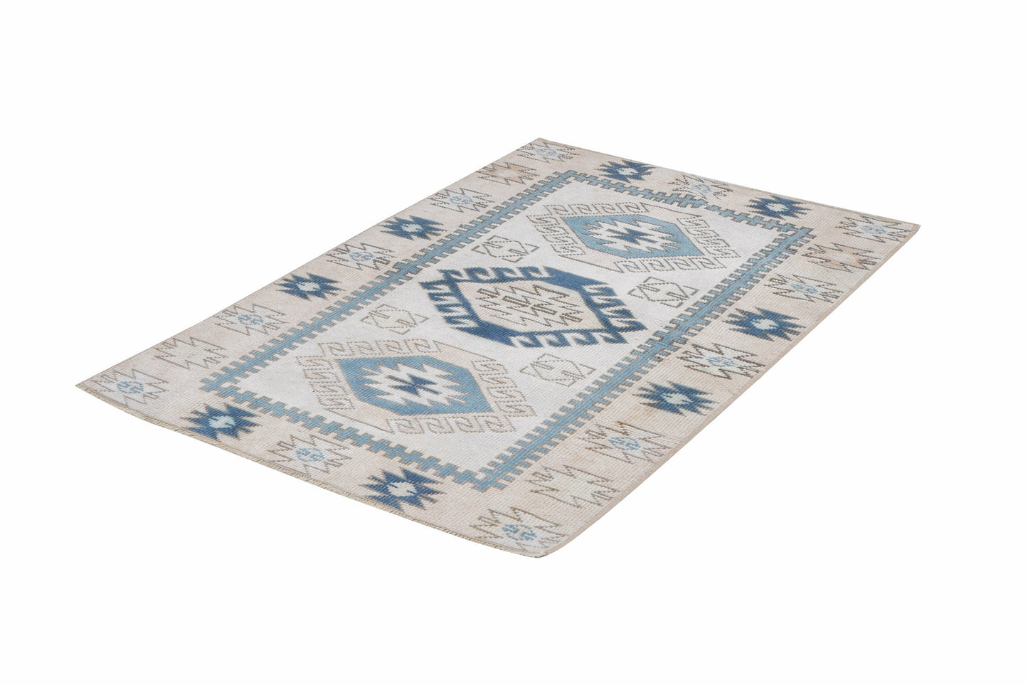 Turkish Vintage Rug, Handmade Area Rug, Oushak Rug 3x4, Neutral Muted Rug, Living Room Rug, Vintage Carpet, Carpet Rug, Turkey Rug, 12289