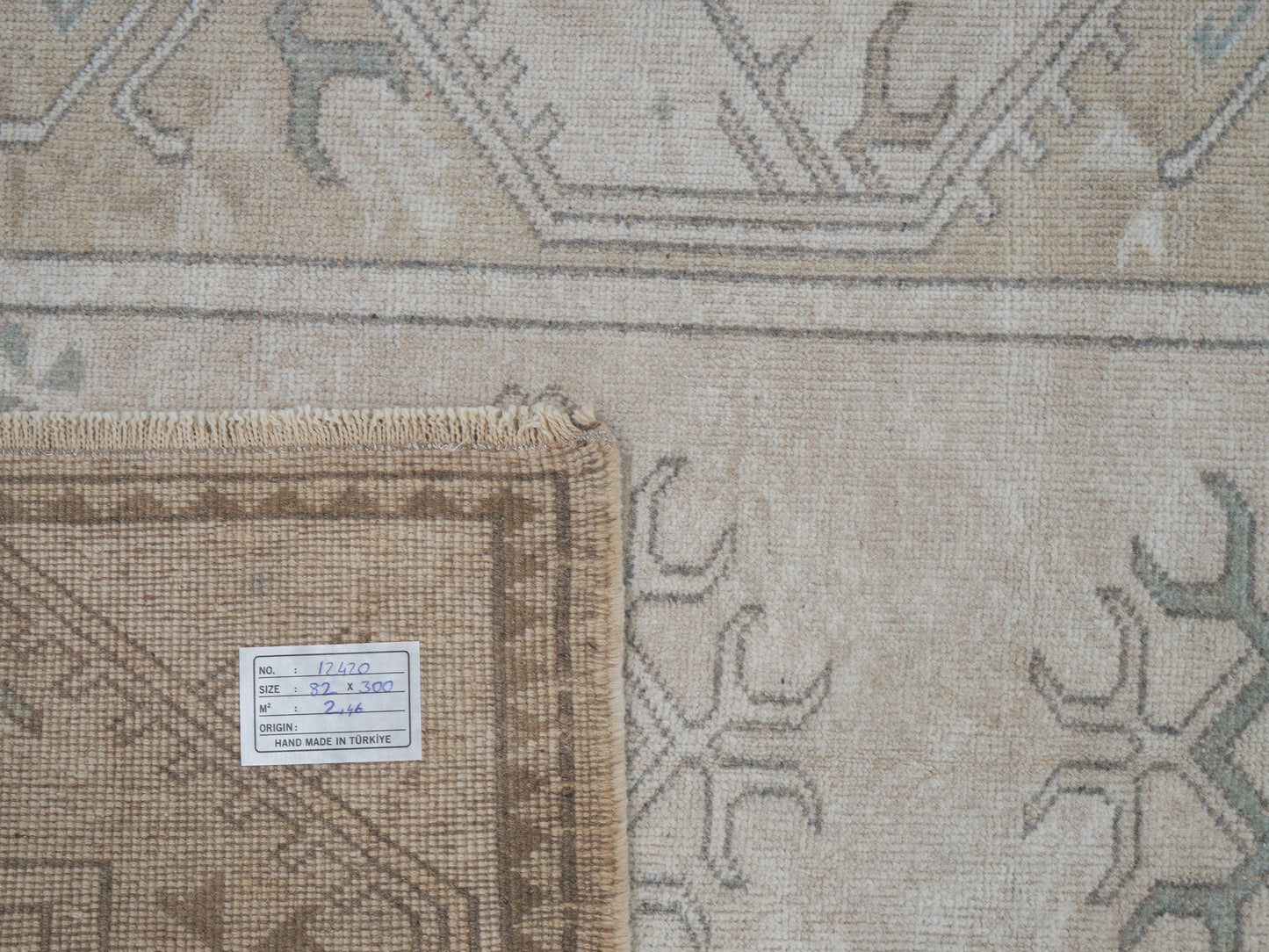 Turkish Vintage Oushak Runner Rug, Handmade Rustic Runner Rug, Carpet Runner, Long Narrow Runner Rug, Kitchen Runner, Runner Rug 3x10, 12420