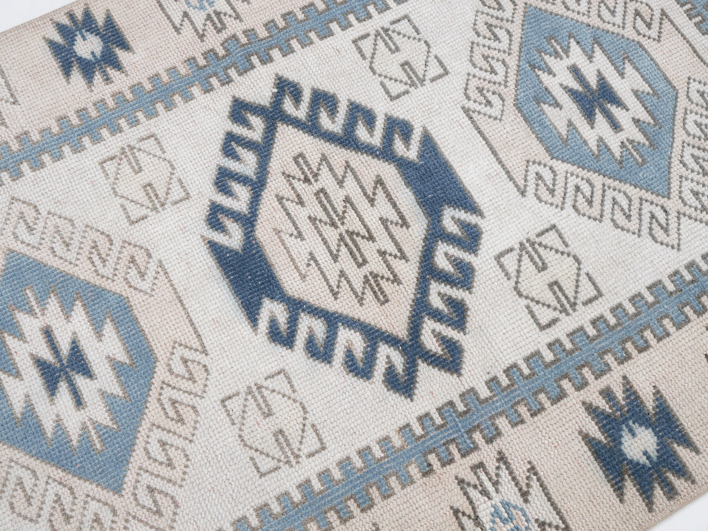 Turkish Vintage Rug, Handmade Area Rug, Oushak Rug 3x4, Neutral Muted Rug, Living Room Rug, Vintage Carpet, Carpet Rug, Turkey Rug, 12289