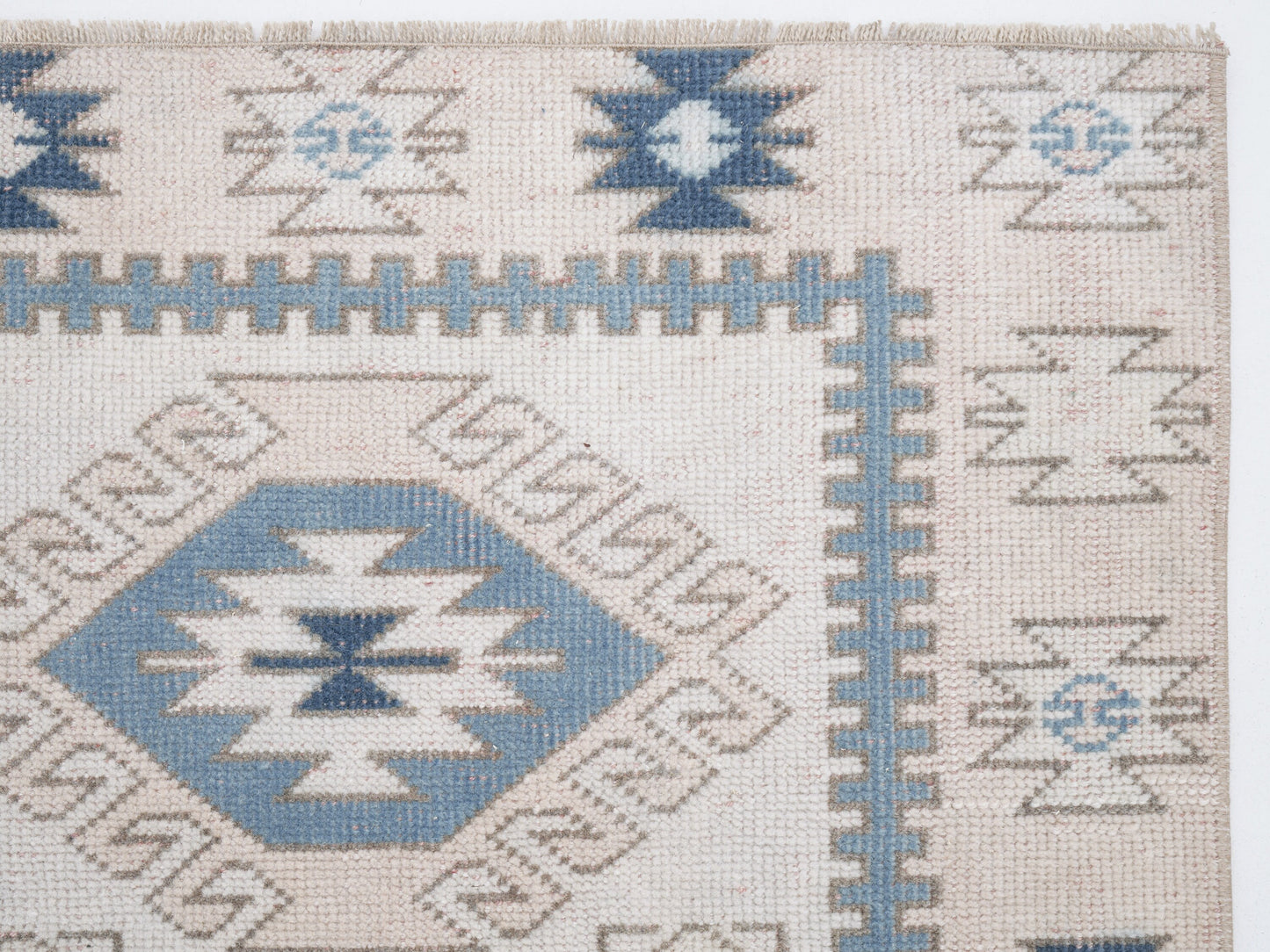 Turkish Vintage Rug, Handmade Area Rug, Oushak Rug 3x4, Neutral Muted Rug, Living Room Rug, Vintage Carpet, Carpet Rug, Turkey Rug, 12289