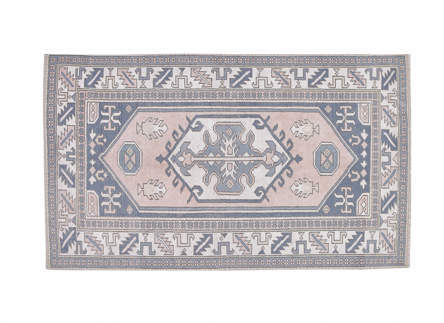 Turkish Vintage Oushak Rug, Handmade Area Unique Rug, Neutral Floor Rug, Bohemian Rug, Bedroom Rug, Anatolia Rug, Turkey Rug, Rug 4x7, 12300