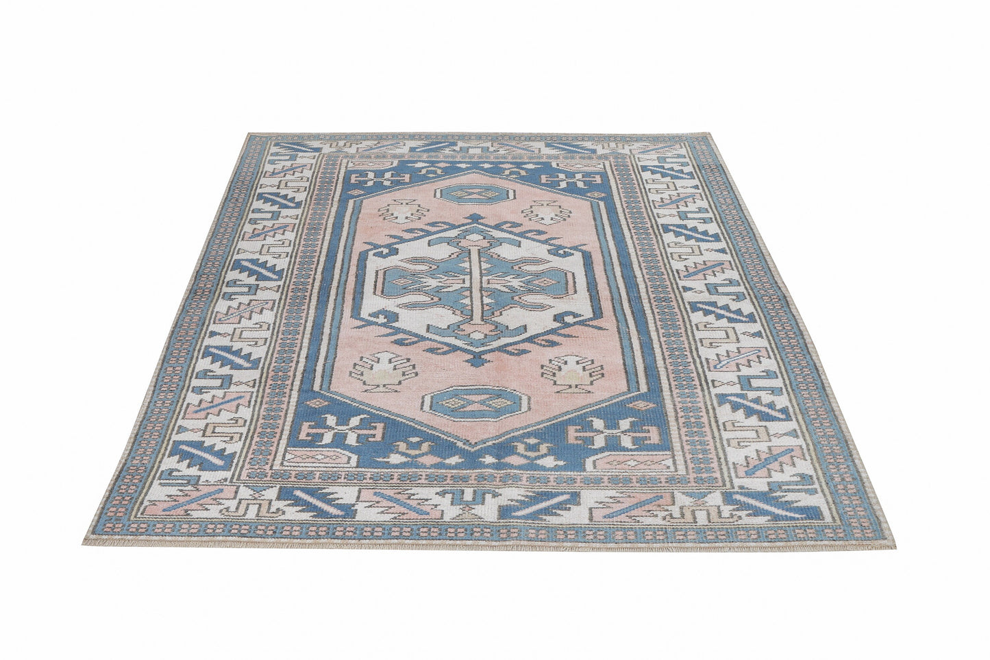 Turkish Vintage Oushak Rug, Handmade Area Unique Rug, Neutral Floor Rug, Bohemian Rug, Bedroom Rug, Anatolia Rug, Turkey Rug, Rug 4x7, 12300